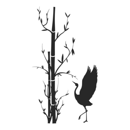 Sticker De Perete Bamboo Tree And Bird - Img 3