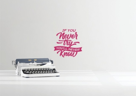 Sticker De Perete If You Never Try You&#039;ll Never Know - Img 3