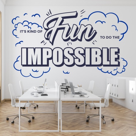 Sticker De Perete Is Fun To Do The The Impossible - Img 2