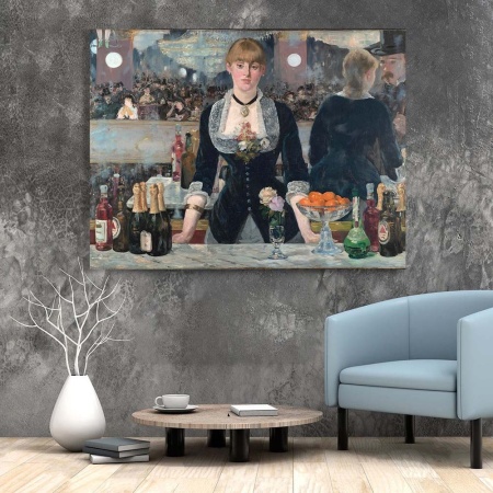 Tablou Canvas "A Bar at the Folies-Bergère" - Barul de la Folies-Bergère - Img 3