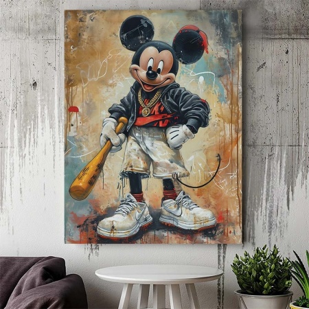 Tablou Canvas - Badass Mickey Mouse - Img 3