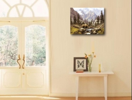Tablou Canvas Efect Pictura - Urs - Img 2