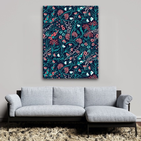 Tablou canvas - Flori de camp stilizate (Floral 014) - Img 5