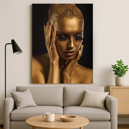 Tablou Canvas - Golden portrait - Img 3