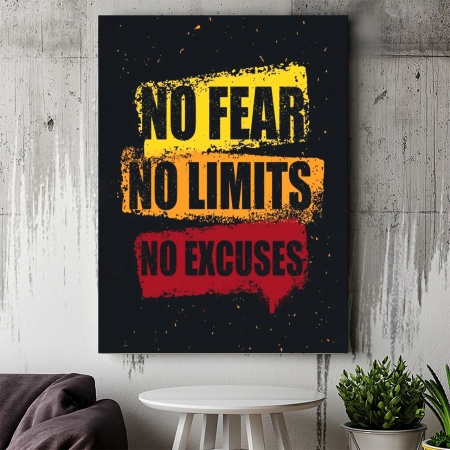 Tablou Canvas Inspirațional - No Fear, No Limits - Img 4