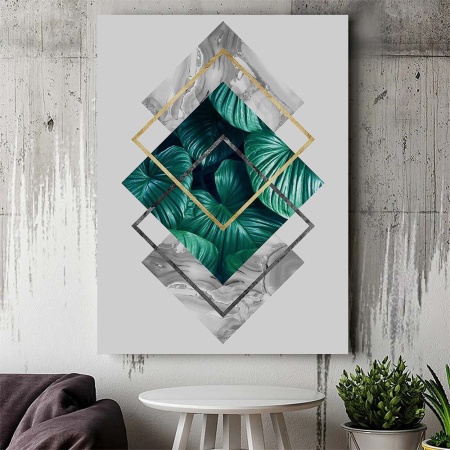 Tablou Canvas Modern Abstract - Luxury emerald