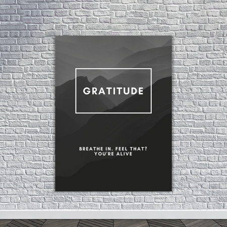 Tablou Canvas Motivational - Gratitude (definition) - Img 4
