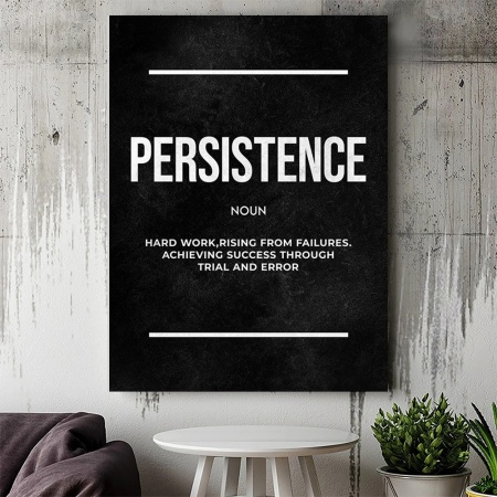 Tablou Canvas Motivational - Persistence (definition) - Img 3