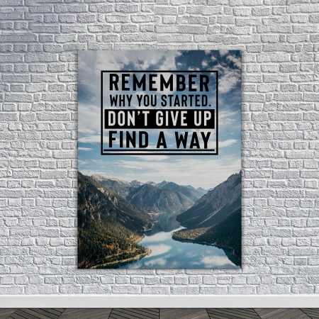 Tablou Canvas Motivational - Remember why you started (landscape) - Img 2