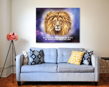 Tablou Canvas Motivational - Wise Lion - Img 3