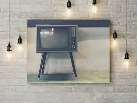 Tablou Canvas Old Tv Set - Img 2