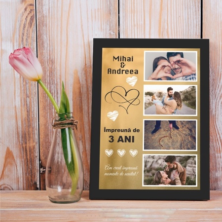Tablou Canvas Personalizat - Am creat momente de neuitat (4 poze) - Img 4