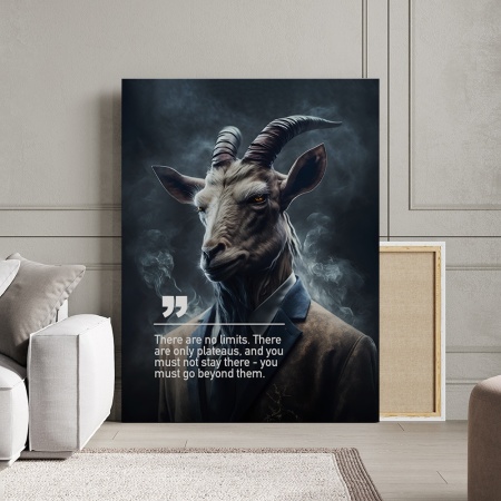 Tablou Canvas Personalizat - Business Animals - Goat - Img 2