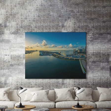 Tablou Canvas Pod Peste Albastru - Img 3