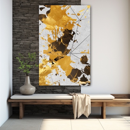 Tablou canvas - Rusty Gold on Concrete (ZAZ 077) - Img 3