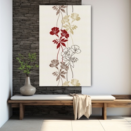 Tablou canvas - Sketched Flowers (Floral 069) - Img 3
