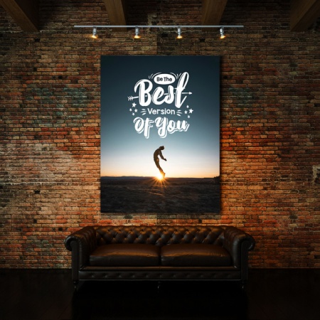 Tablou Motivational - Be The Best Version Of You (Jump) - Img 2