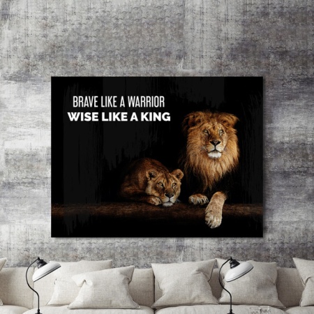 Tablou Motivational - Brave Like A Warrior - Img 2