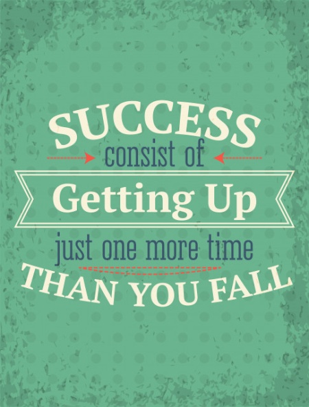 Tablou Motivational - Getting Up For Success - Img 3