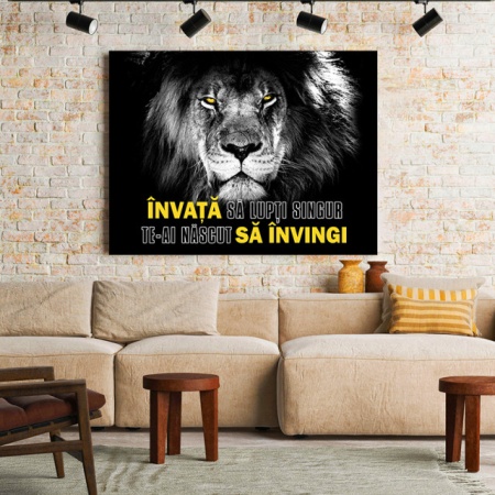 Tablou Motivational - Invata Sa Lupti Singur - Img 3