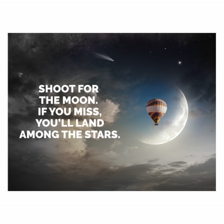 Tablou Motivational - Shoot For The Moon - Img 4