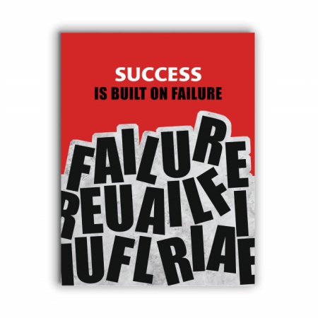 Tablou Motivational - Success Is Built On Failure - Img 3