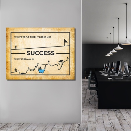 Tablou Motivational - Success - what it really looks like - Img 3