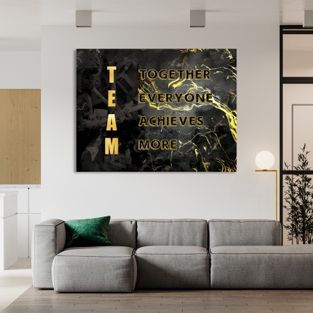 Tablou Motivational - Team (golden words) - Img 6