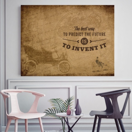 Tablou Motivational - The Best Way To Predict Future