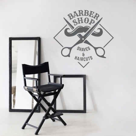 Barbershop (scissors cutting moustache) - Img 4