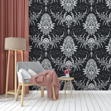 Fototapet - Elegant floral swirls pattern (FTD1000282) - Img 3