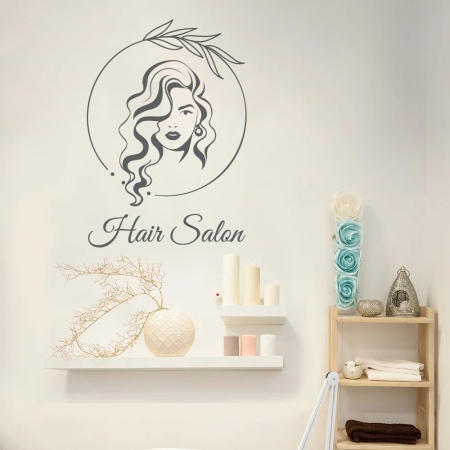 Hair Salon (circle with leaves) - Img 3