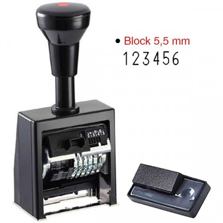 Stampile tip numarator, B6K, 6 cifre, Reiner - Img 2
