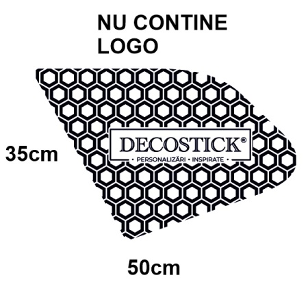 Sticker auto de geamuri Honeycomb - tip fagure - fara logo - set 2 bucati 50x35cm - Img 6