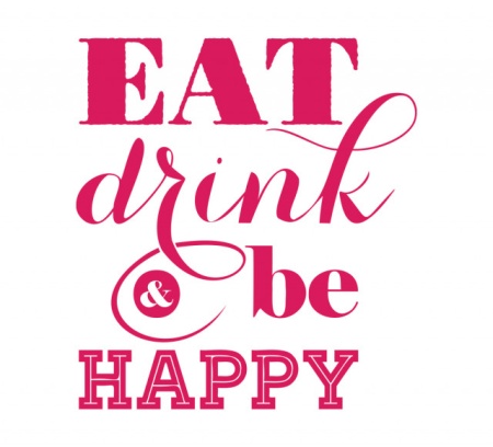 Sticker Bucatarie - Eat, drink, be happy - Img 2