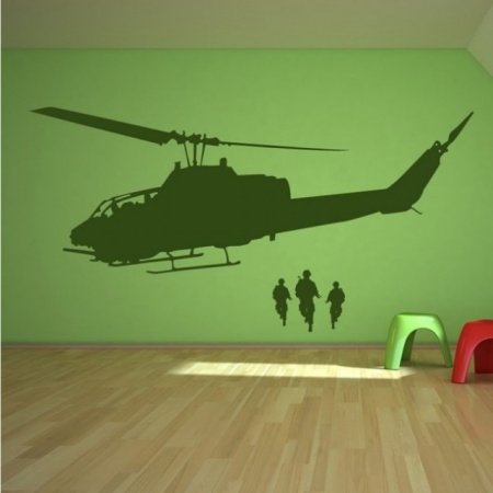Sticker De Perete Army Helicopter Soldiers - Img 2