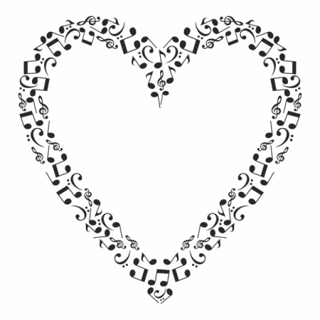 Sticker De Perete Love Heart Music - Img 4