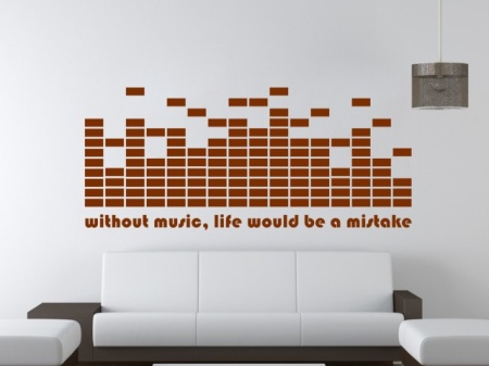 Sticker De Perete Without Music, Life Would Be A Mistake - Img 2