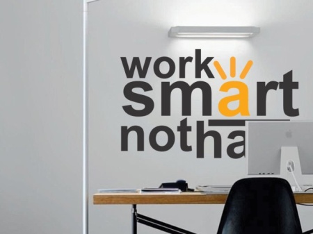 Sticker De Perete Work Smart - Img 3