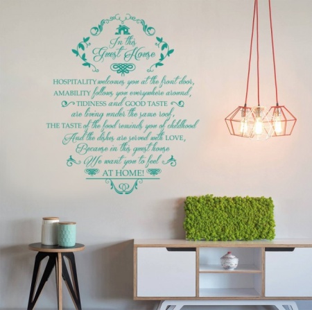 Sticker Decorativ - In This Guest House - Img 3