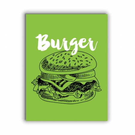 Tablou Bucatarie - Burger Retro - Img 2