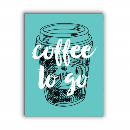 Tablou Bucatarie - Coffee To Go Retro - Img 2