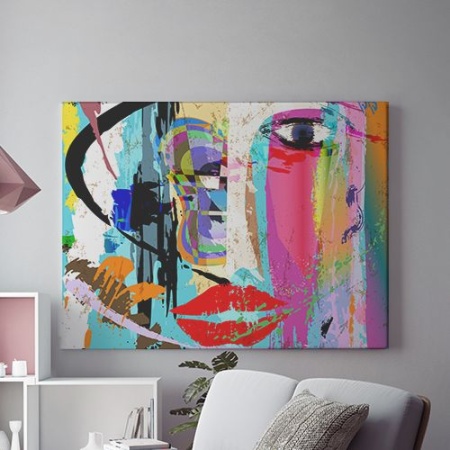 Tablou Canvas Abstract Face - Img 2