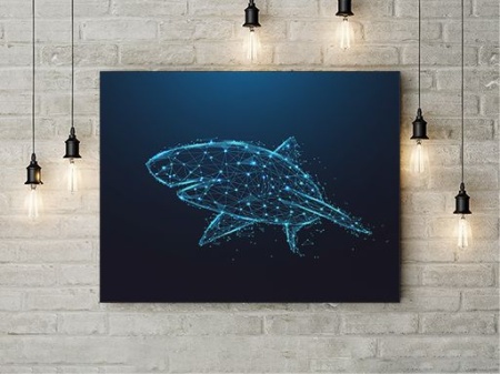 Tablou Canvas Cyber Shark - Img 3