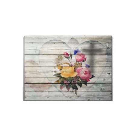 Tablou Canvas Flowers In My Heart - Img 2