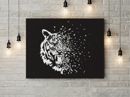 Tablou Canvas Glass Tiger - Img 3