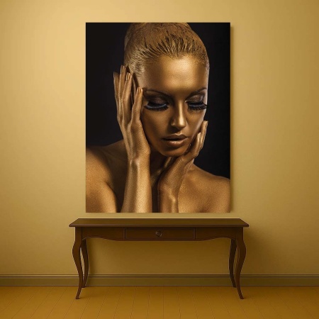 Tablou Canvas - Golden portrait - Img 4