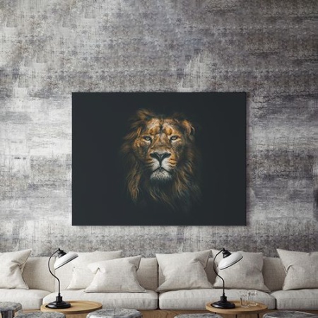 Tablou Canvas Majestic Lion - Img 3