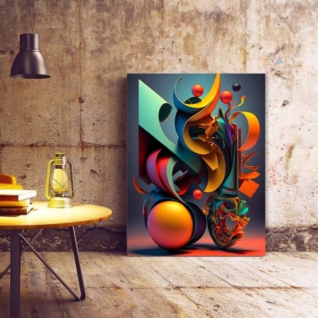 Tablou Canvas Modern Abstract - 3D Abstract still nature - Img 2