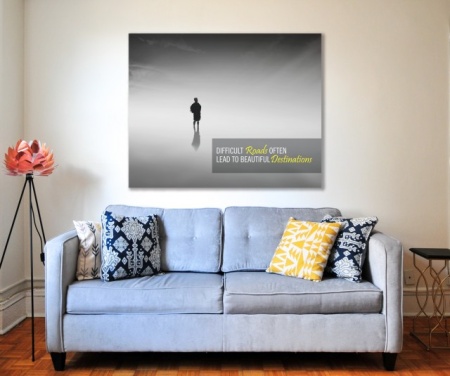 Tablou Canvas Motivational - Difficult Roads - Img 5